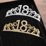 Wedding Hair Accessories Metal Letter Happy Birthday Tiara