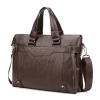 Weixier high grade men&#x27;s PU briefcase is waterproof, wearable, super soft and available in three colors