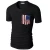 Import White Men USA Flag Printing Tshirt Pure Cotton Blank T Shirts With Pocket Shenzhen Clothing Wholesale from China