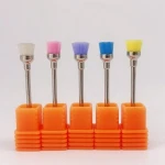 White pink blue purple yellow nylon manicure pedicure nail polishing brush