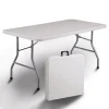 white portable outdoor party plastic table furniture dining table set folding table for events