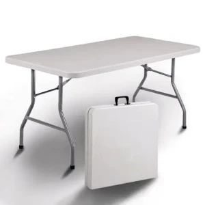 white portable outdoor party plastic table furniture dining table set folding table for events