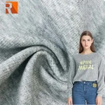 Wholesale 81 Colors 250gsm 160cm 58Polyester 39Cotton 3Spandex Stock Lot Rib Knitted Fabric For Sweatshirt