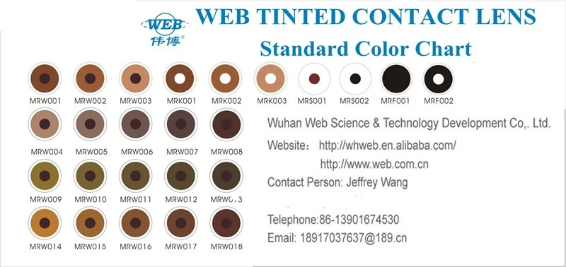 Wholesale black pupil medicated blind contact lenses