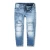 Import Wholesale Children ripped patchwork Jean Pants paint print Denim toddler Straight Jeans for kids boy from China