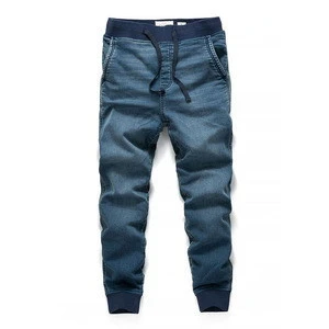 Wholesale elastic waistband  tactical pants straight crazy age jeans mens