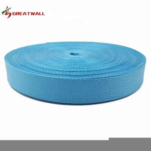 Wholesale factory direct 25mm 1 inch nylon polyester webbing 0.7mm thickness thin woven bag straps webbing