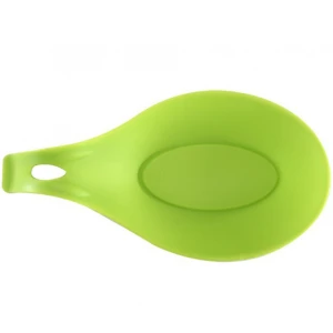 Wholesale Flexible Silicone Kitchen Utensil Rest Ladle Spoon Holder silicone spoon rest