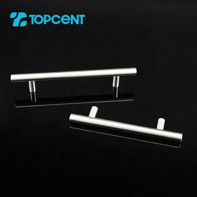 Wholesale furniture hardware feature product stainless steel furniture cabinet T bar solid metal drawer handle for cabinet
