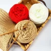Wholesale hand knitting 100% merino wool iceland spun polyester blend yarn