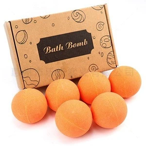 Wholesale hemp bath bombs salts moisturizing Relaxing cbd bubble bath bomb with CBD 100mg hemp oil bath bomb gift set