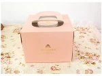 Wholesale high quality colorful paper cake box for gift packaging