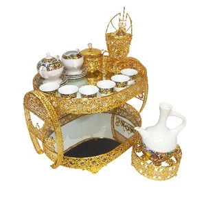 wholesale high quality porcelain tea cup and saucer with ethiopian table set