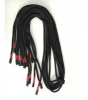 Wholesale high quality red and black color silicon tipping polyester cords in China.
