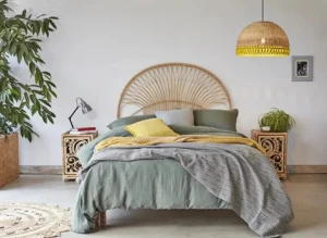 Wholesale Hot Model Natural Rattan Headboard Headbed Handmade For Bedroom For Home And Hotel Villa DG03 Hot Design Livestyle