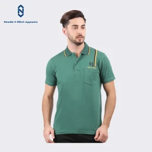 Wholesale Polo 100 Cotton Short Sleeve Two Ton Colorful Clothing Garment Bangladesh Slim Fit Polo Shirt