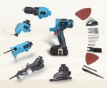 Wholesale  Price 5 in 1Cordles Power Tools Combo Kit Set Electric Drill Jig Saw Sander Reciprocating Saw Oscillating Tool Series