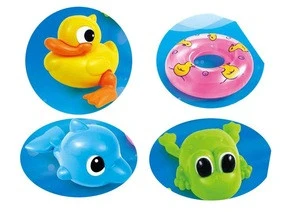 Wholesale rubber baby bath toy floating animals