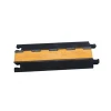 Wholesale Rubber Cable Ramp, 2 Channels Cable Protector with Yellow PVC Cover