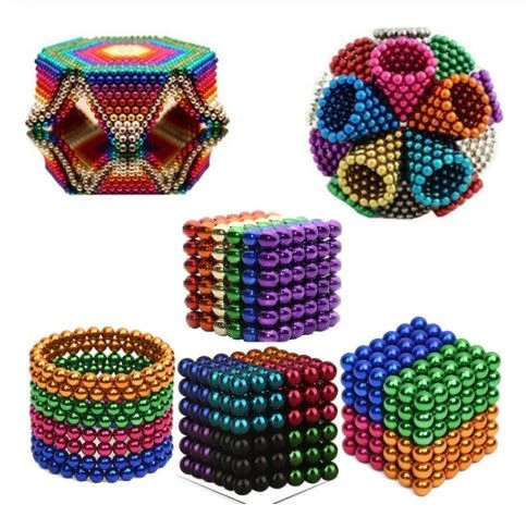 wholesale small cube magnet sphere 5mm 8mm 10mm mini 216pcs color magnetic balls toys