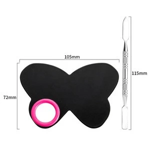 Wholesale Stainless Steel Nail Art Painting Palette Butterfly Mixing Gel Paint Tool