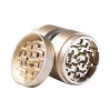 Wholesale weed herb tobacco grinder 4 parts 63mm custom logo sizes manufacturer china metal  aluminum pipe