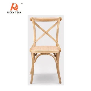 Wholesale wood chairs cross back for dining room/restaurant/wedding/event