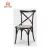 Import Wholesale wood chairs cross back for dining room/restaurant/wedding/event from China