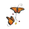 Window Decoration Crafts  Metal Monarch Butterfly ExquisiteWall Decals Murals Wall Art  Stickers Unique shaped  removable