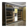 Wine Bottle Shelves Floor Standing Display Liquor Store Interior Design Wood Display Case