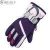 Winter Fleece Ski Gym Gloves Waterproof Keep Warm Skiing Children Outdoor Sport Glove Cold Weather Kids Heated Hand Gloves