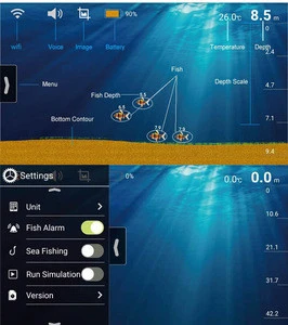 wireless sensor sonar fish finder with WIFI WLAN