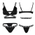 Import Women Bikini Bra Set Two Pieces Crisscross Bra Set Letter Print Bralette Set from China