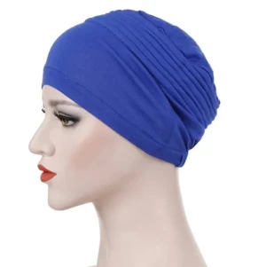 Women Cotton Bonnet Turban Hat Under Inner Hijab Caps Muslim Crinkled Underscarf Hijab Cap