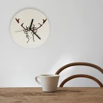 Wood table alarm clock for promotion
