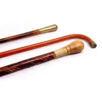 Wooden Knob Walking Stick with a beautiful rose decorative collar sitting between the top of the shaft and the smooth knobbed ha