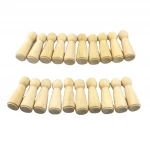 Wooden Peg Doll 2.5inch Unfinished Wooden People Bodies Angel Dolls For DIY Craft