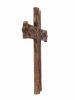 Wooden Wall Hanging French Cross Plaque with Antique Design