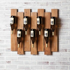 wooden wall mounted wine rack, decorative wall wine racks