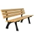 Import wpc outdoor waterproof cheap garden commercial public park bench garden benches from China