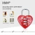 Import XMM-8026 manufacture red heart love shape 3 digital number password padlock zinc alloy bag luggage safety small combination lock from China