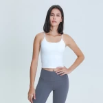 Y-shape tank top custom fitness gym sports crop tank top women crop tops
