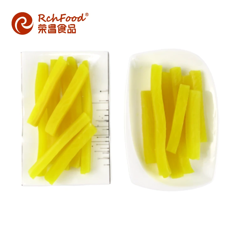 Yellow Pickled Sour Marinated Radish Slices