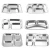 Import YITIAN 3 Plates Divided Stainless Steel  Food Dinner Trays Compartment Kids Portion Lunch Section Control Serving Snack Dishes from China