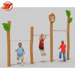 YIWANG Customize kids wooden horizontal bar outdoor fitness equipment