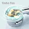 YUSON P1210 high turbo pressure shower head pp cotton filter with button on 3 functions with silicon massage head