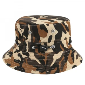 YX-2020001 high quality cutomized  printing  outdoor  hunting fishing multi panels army military  camouflage bucket hat