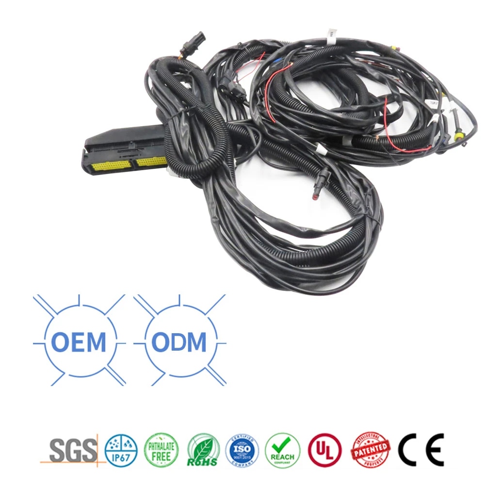 zaxis200-3 xt60 wire harness head lamp male and female ydr work led light bar socket waterpoof connector with wire harness