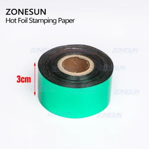 ZONESUN 3CM 14 Colors Hot Stamping Foil Hot Foil Stamping Paper For Stamping Machine