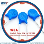 WEET WCA Radial Type 6KV 10KV 15KVDC High Voltage Disc Ceramic Capacitors